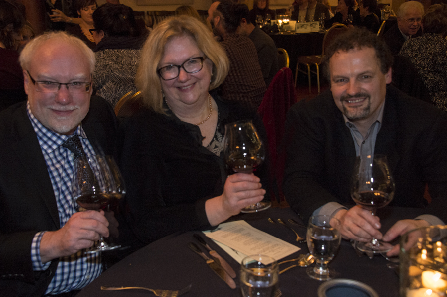 Cole Danehower at the 2015 Truffle Festival dinner with his wife Andrea Danehower and Dr. Charles K. Lefevre, Oregon