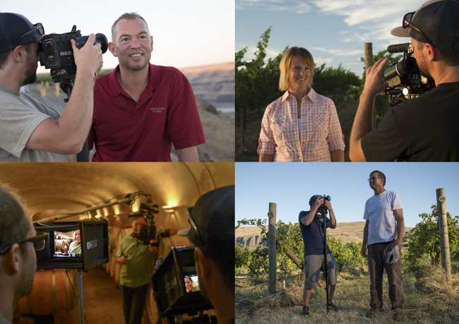 Capturing series of winemaker faces behind the wine